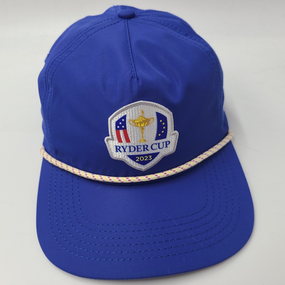 Ryder‎ Cup Hat Strapback Barstool Sports Blue Rope 2023 Marco Simone Rome Italy